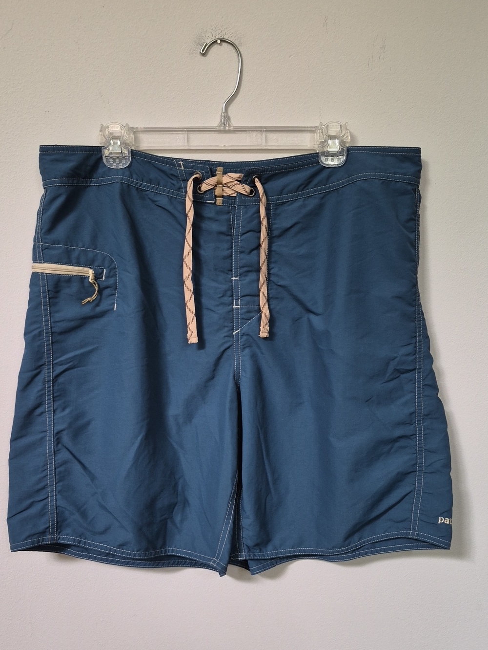 Patagonia Blue Nylon Board Shorts  Mens 36 Gorpcore Basic Hike Waterproof Camp